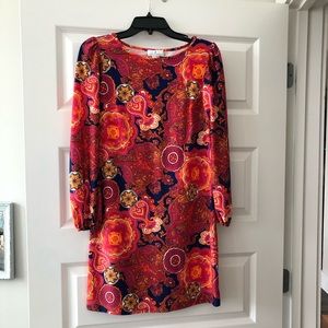 Jude Connally Paisley Long Sleeve Dress XS